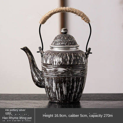 Vintage Stoneware Ceramic Teapot