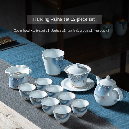 Japanese Simple Ceramic Gongfu Tea Set