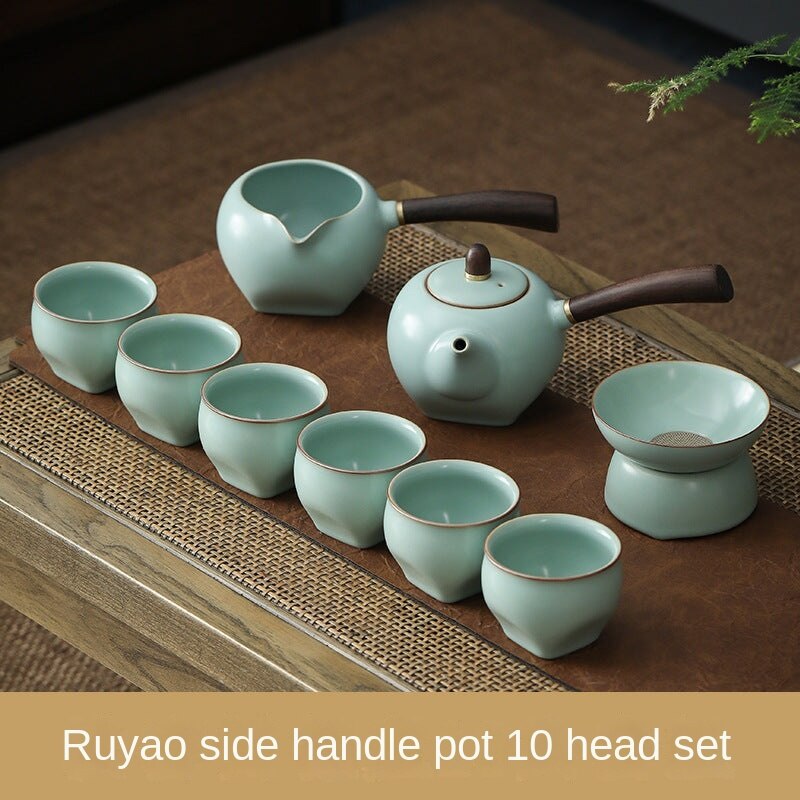 Light Luxury Ru Kiln Tea Set