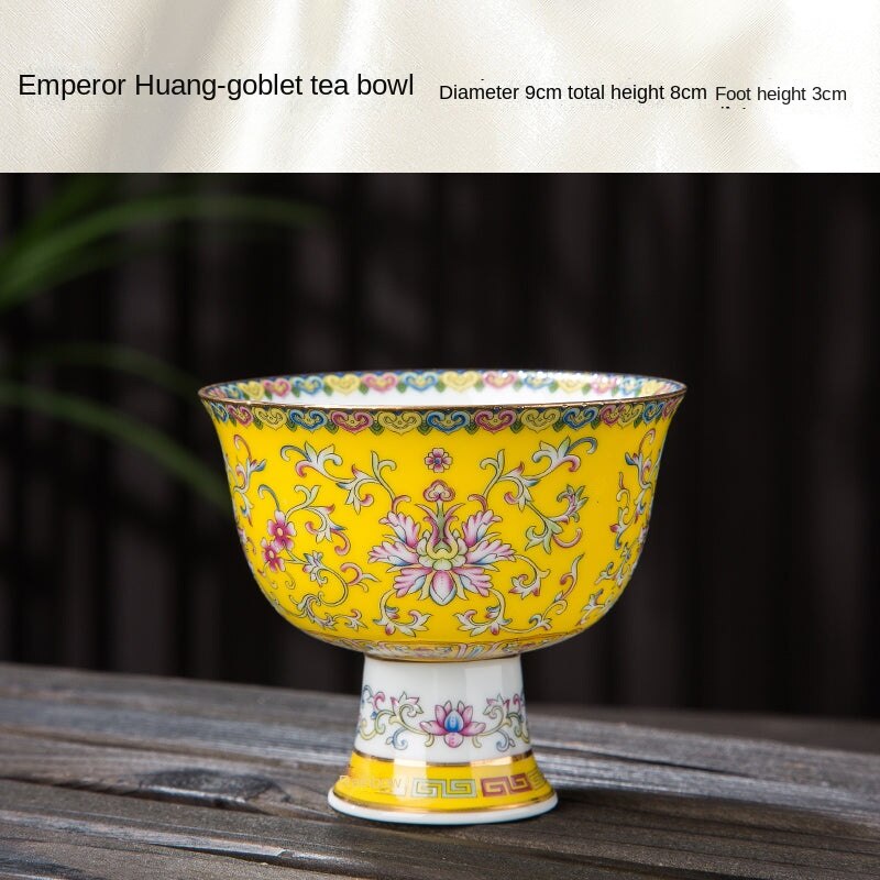 Ethnic Style Court Style Enamel Color Ceramic Bowl