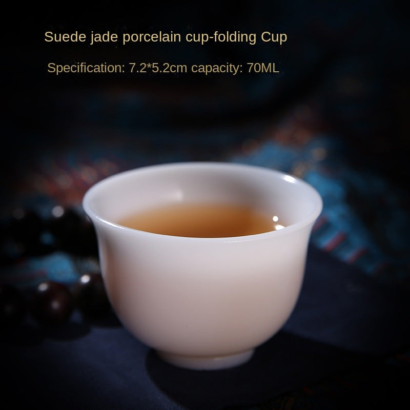 Dehua Frozen White Jade Porcelain Master Cup