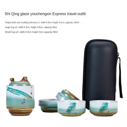 Tongxin Portable Ceramic Travel Tea Set