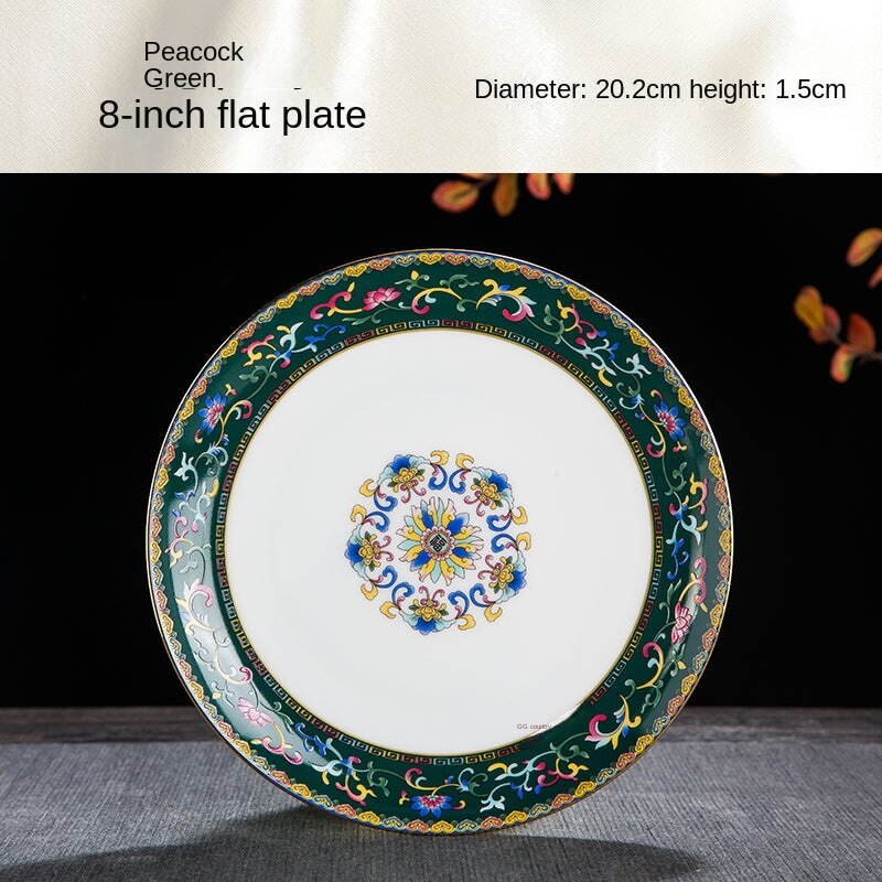 Jingdezhen Ceramics Bone China Tableware Plate