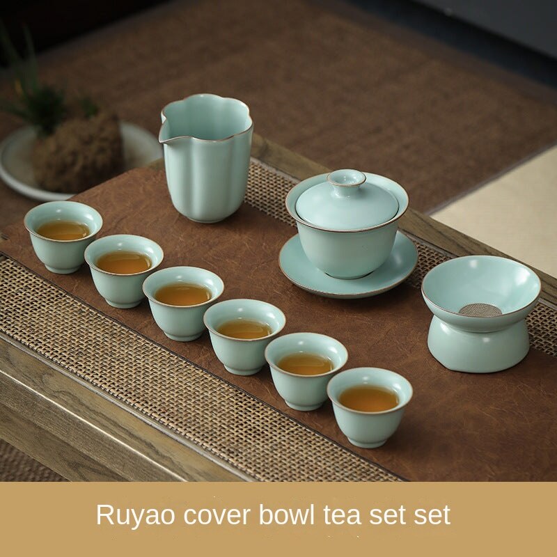 Light Luxury Ru Kiln Tea Set