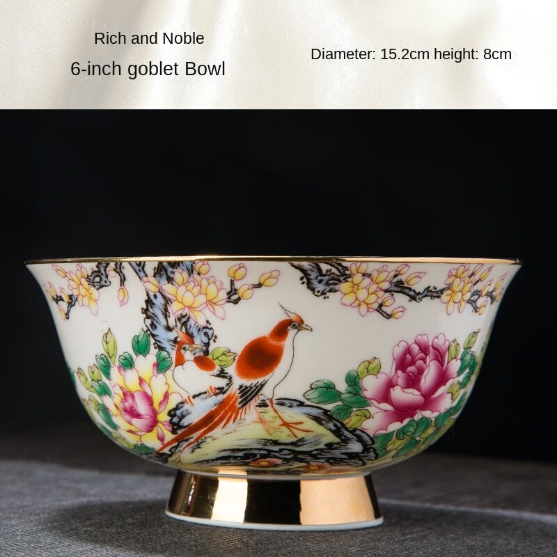 High Foot Anti-Scald Jingdezhen Ceramic Tableware
