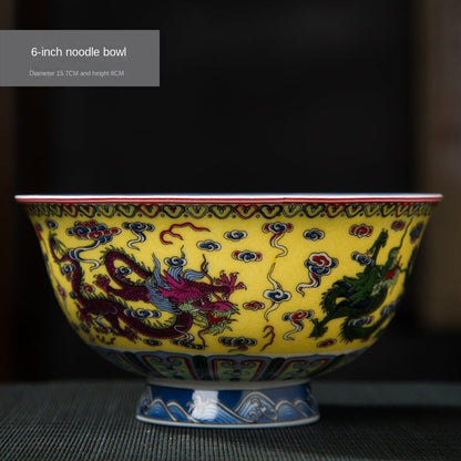 Jingdezhen Hand-Painted Dragon Ceramic Tableware