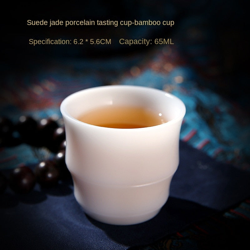 Dehua Frozen White Jade Porcelain Master Cup