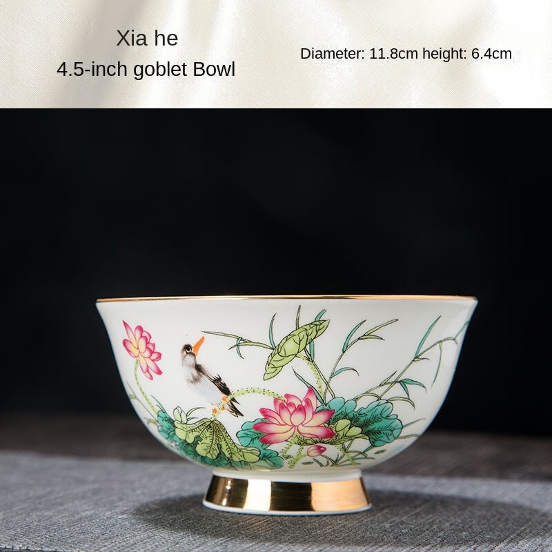 High Foot Anti-Scald Jingdezhen Ceramic Tableware