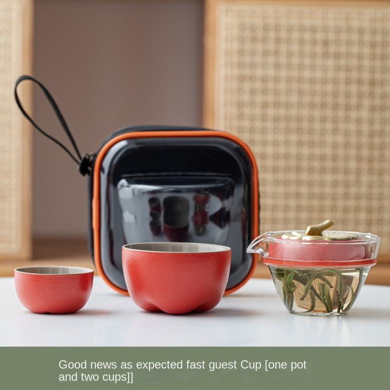 Portable Persimmon Ruyi Ceramic Express Cup