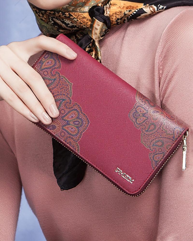 Thangka Handmade Embroidery Leather Wallet - gloriouscollection