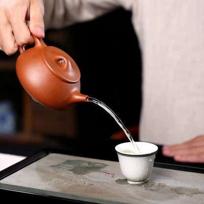 Yixing Purple Clay Pure Handmade Teapot