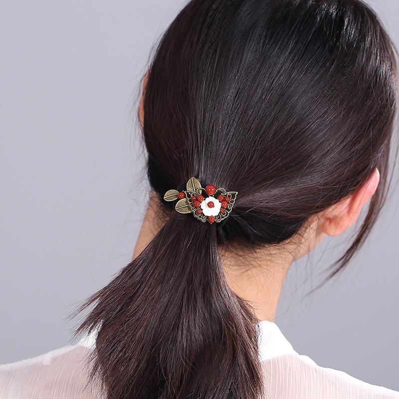 Ethnic Style Mori Vintage Seamless Headdress Hair Rope Hair Ring