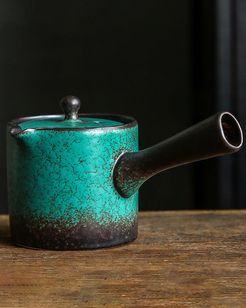 Handmade Kiln Change Turquoise Porcelain Teapot - gloriouscollection