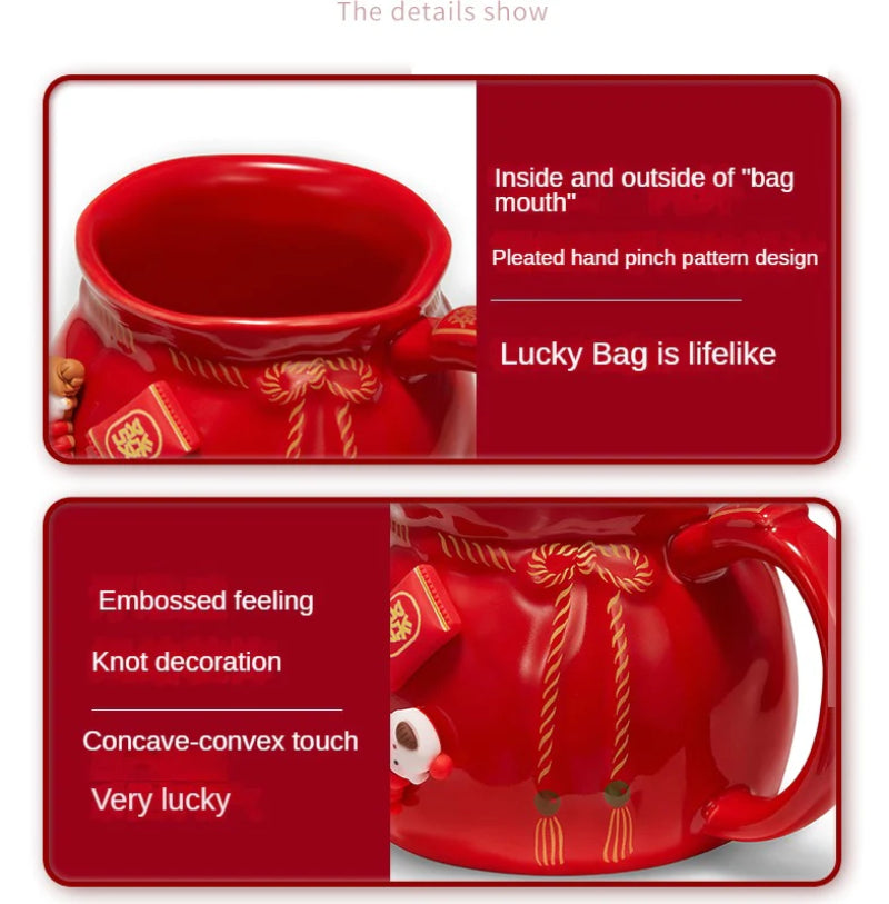 Creative Festive Gift Relief Lucky Bag Mug