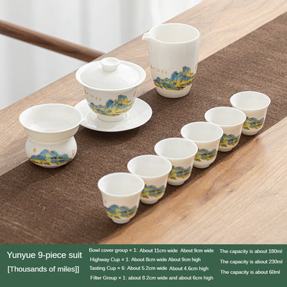 Dehua White Porcelain Teaware Set