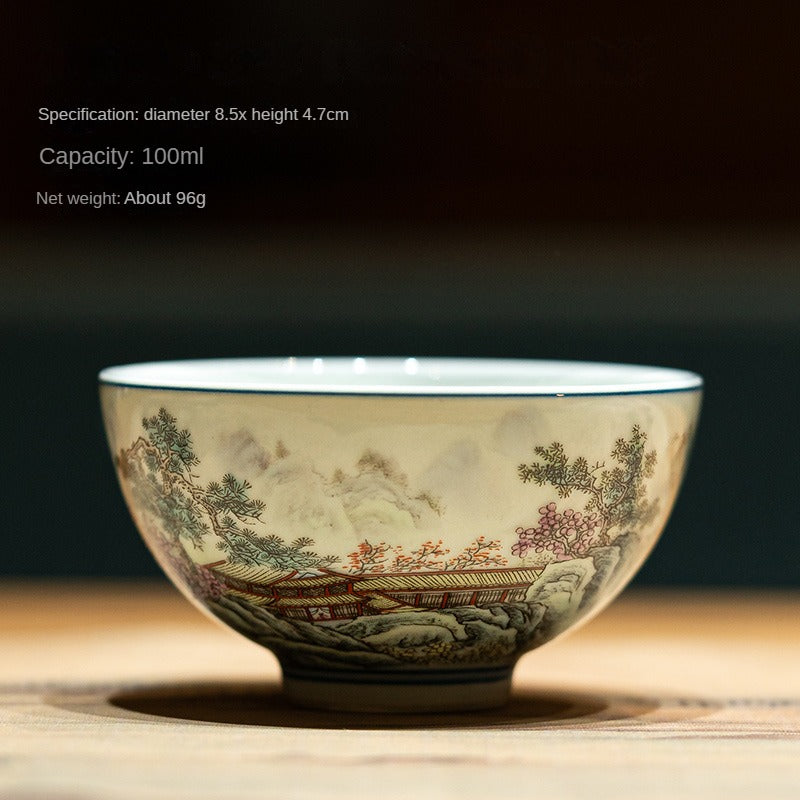 Palace Style Porcelain Master Tea Cup