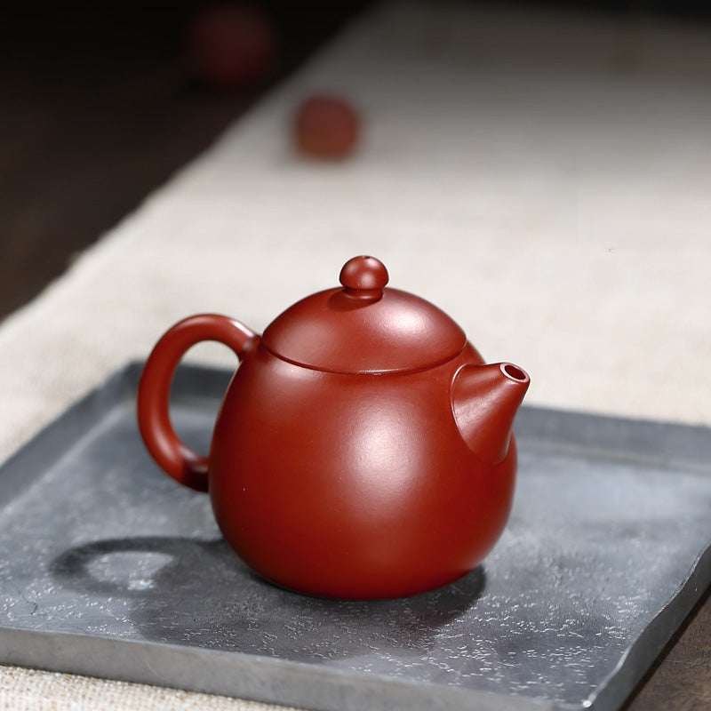 Yixing Purple Clay Handcrafted Dragon Egg Teapot