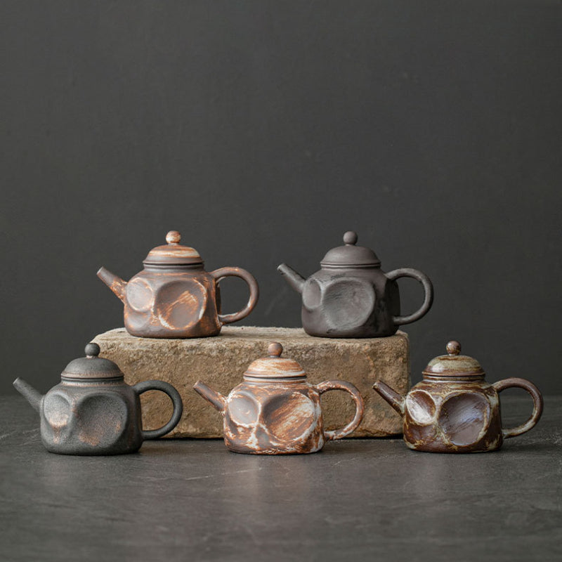 Japanese-Style Handmade Stoneware Teapot