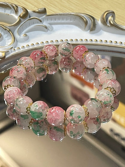 Sweet Sakura Bead Bracelet Vintage Elegant Ladies