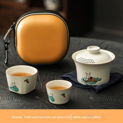 Tian Di He Wen Chuang Outdoor Travel Tea Set