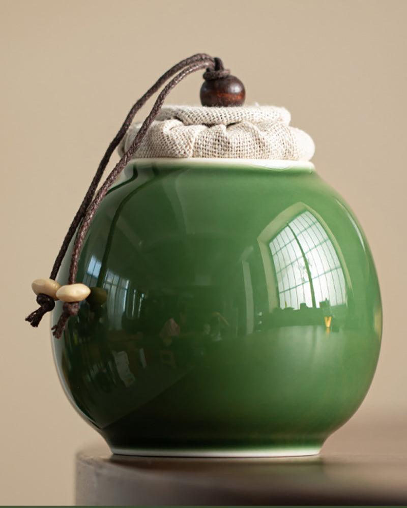 Ice Glaze Tea/Candies/Coffee Beans Porcelain Jar - gloriouscollection