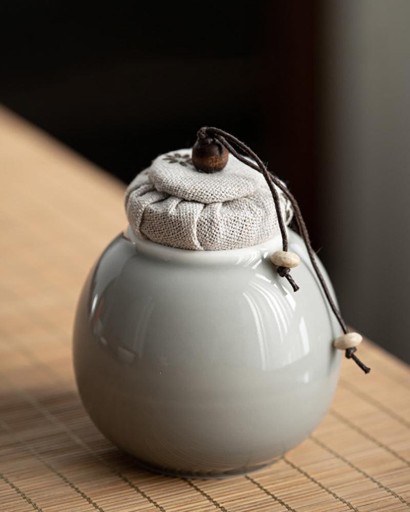 Ice Glaze Tea/Candies/Coffee Beans Porcelain Jar - gloriouscollection