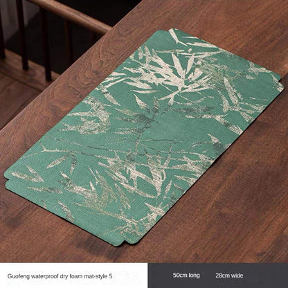 Chinese Style Waterproof Linen Waterproof Table Mat