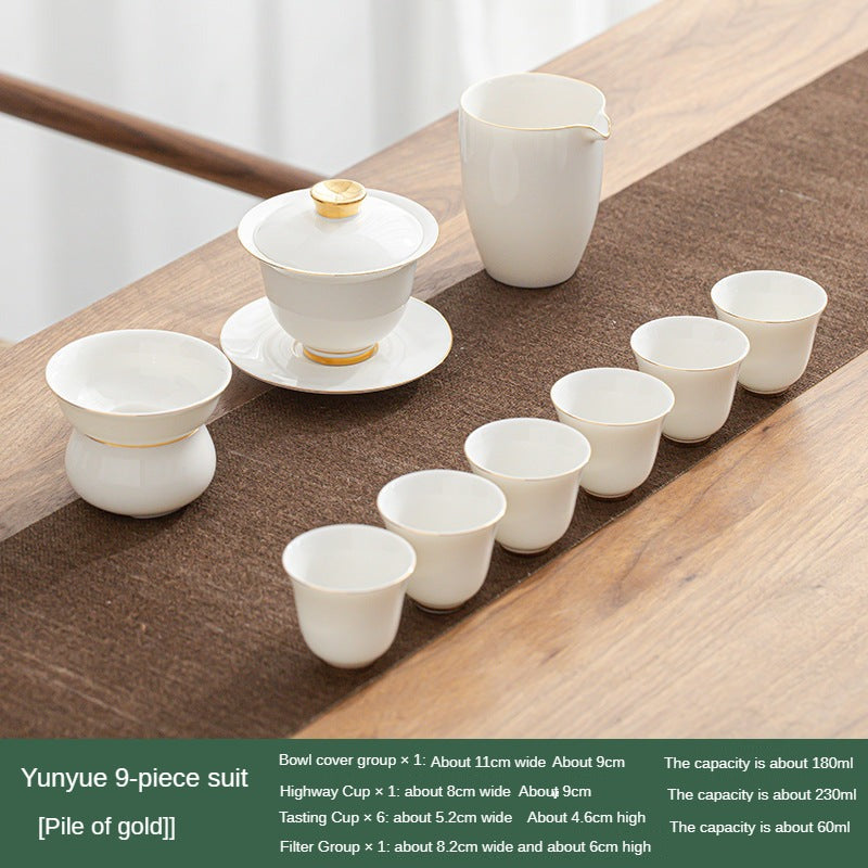 Dehua White Porcelain Teaware Set