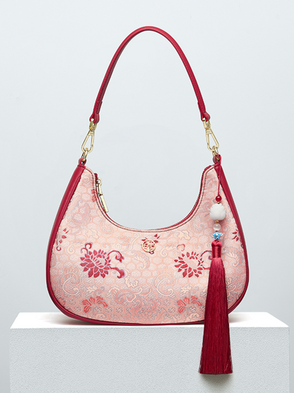 Vintage Blossom Suzhou Embroidered Silk Handbag