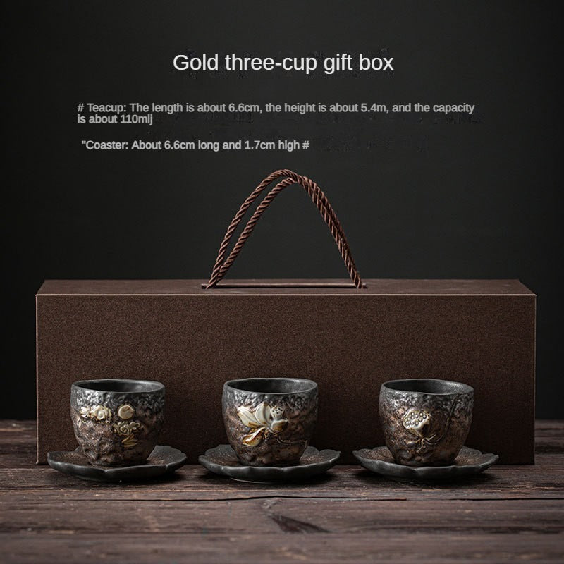Japanese Retro Porcelain Tea Cup Set