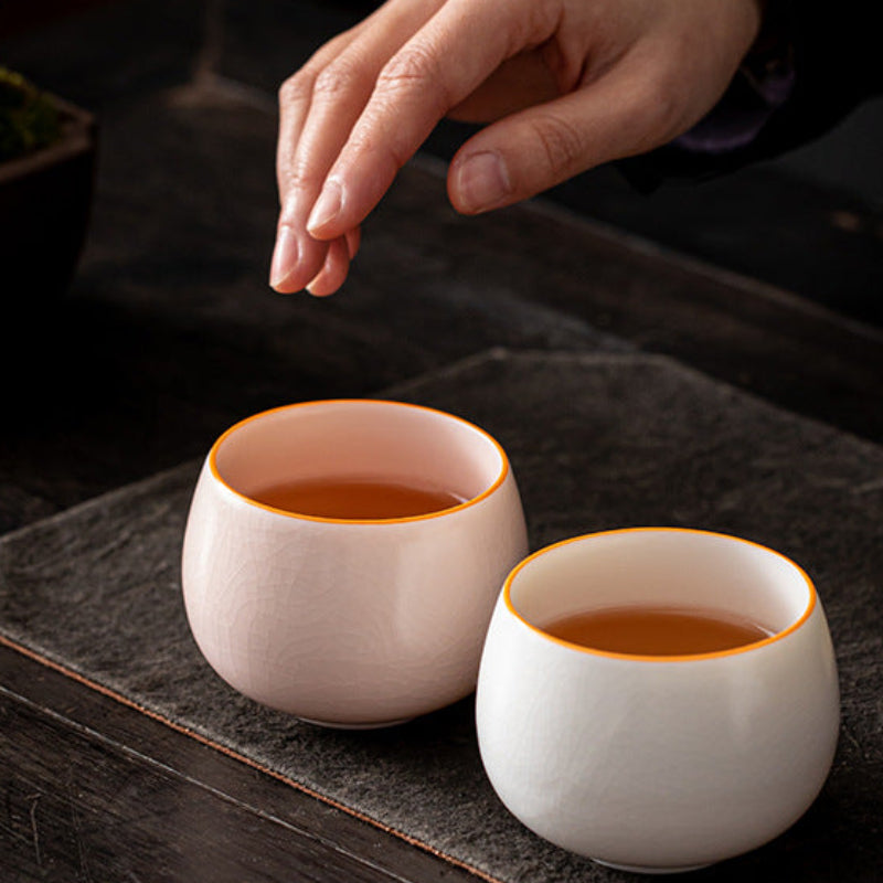 Ru Ware Tea Cup with Gracked Glaze