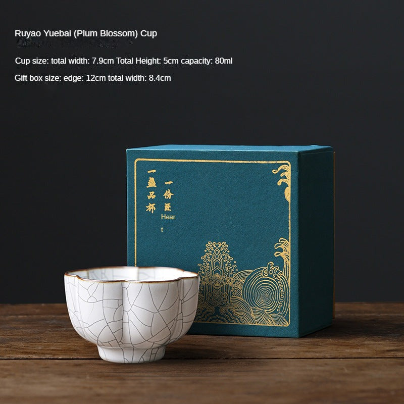 Dehua Old Clay Ice Crack Thousand-Li Landscape Cup