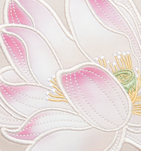 Elegant Jade Lotus Embroidered Leather Round Shoulder Bag