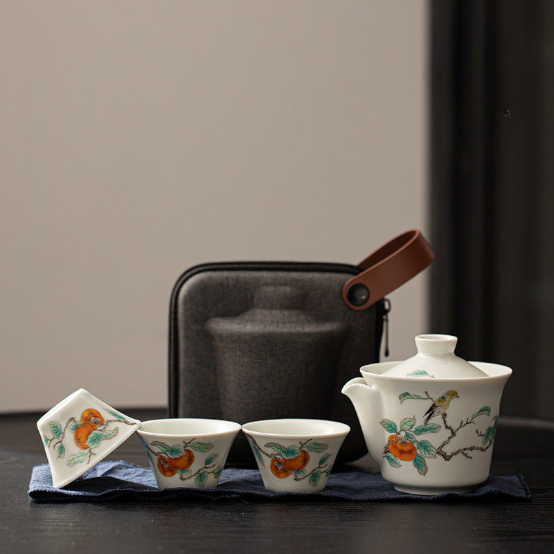 Simple Outdoor Ceramic Travel Tea Cup