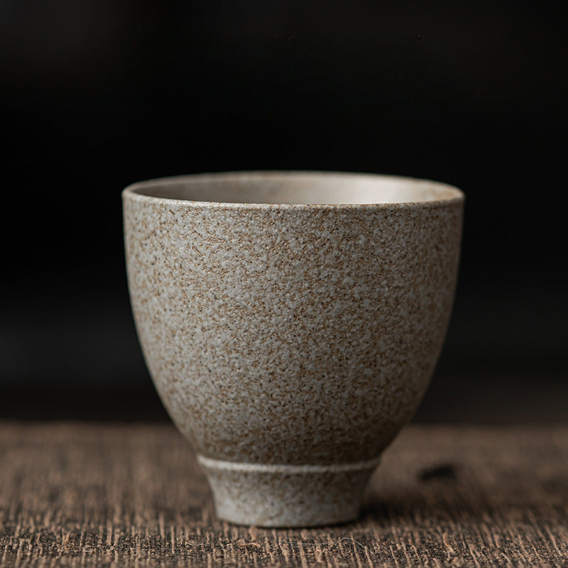 Ancient Style Retro Stoneware Tea Cup Set