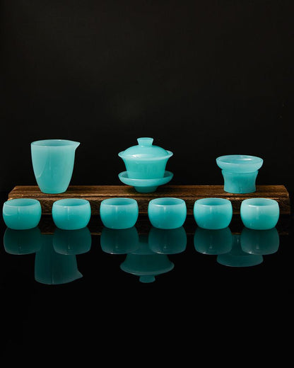 Jade Porcelain Kungfu Tea Set - gloriouscollection