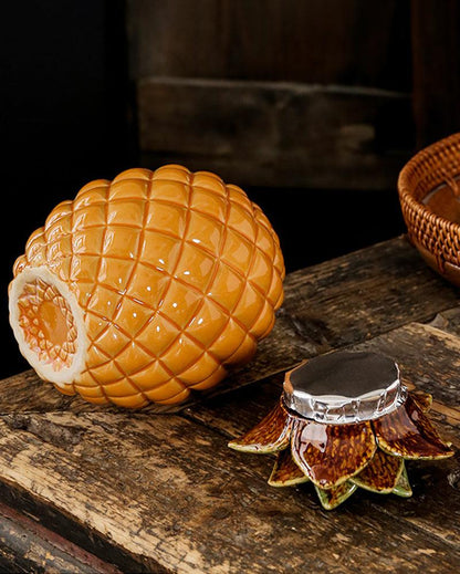 Pineapple Tea/Candies/Coffee Beans Ceramic Jar - gloriouscollection