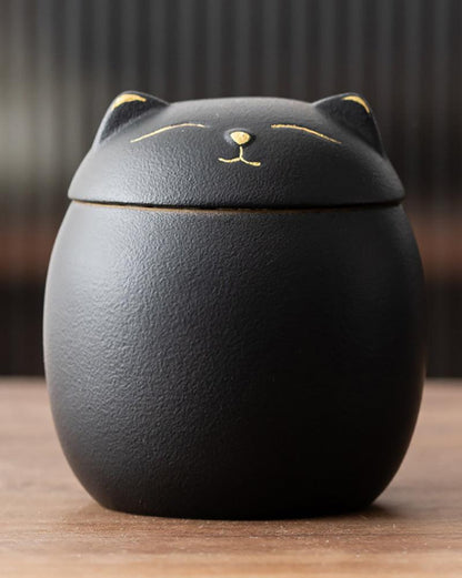 Kitty Cat Tea/Candies/Coffee Beans Ceramic Jar - gloriouscollection