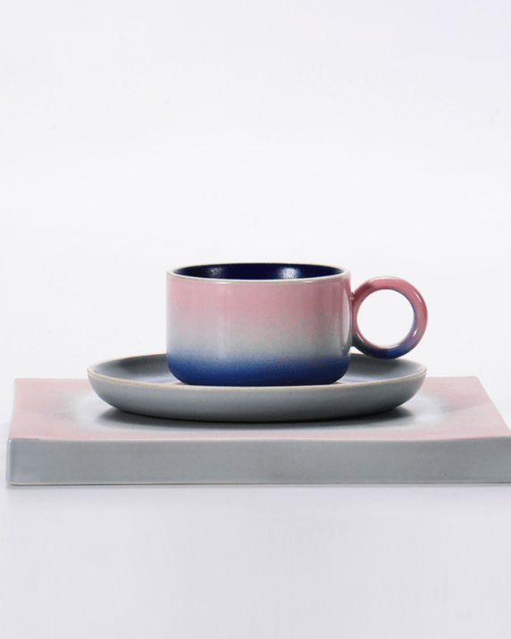 Handmade Multi-Colored Ceramic Gift Coffee Cup - gloriouscollection