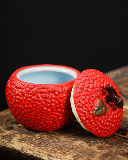 Litchi Tea/Candies/Coffee Beans Ceramic Jar - gloriouscollection