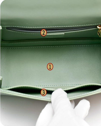 Mercerized Leather Handbag - gloriouscollection